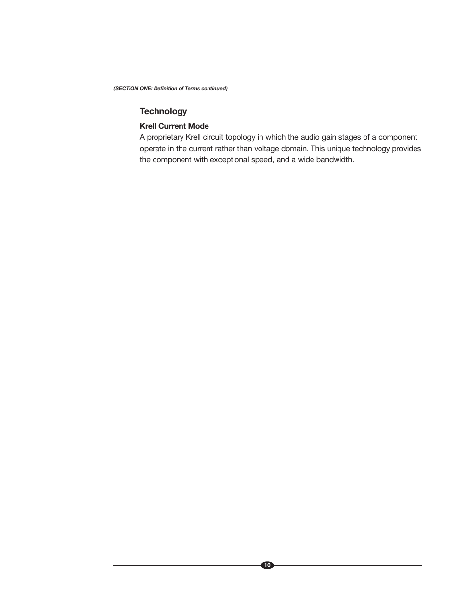Technology | Krell Phantom II Manual User Manual | Page 10 / 49