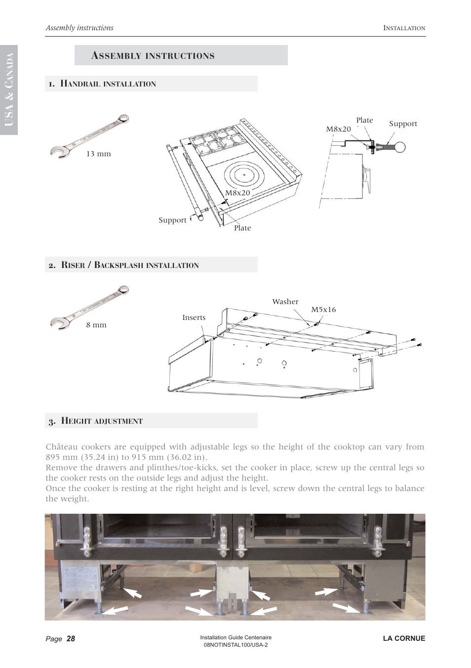 La Cornue Château Series - Gas & Electrical Requirements User Manual | 5 pages