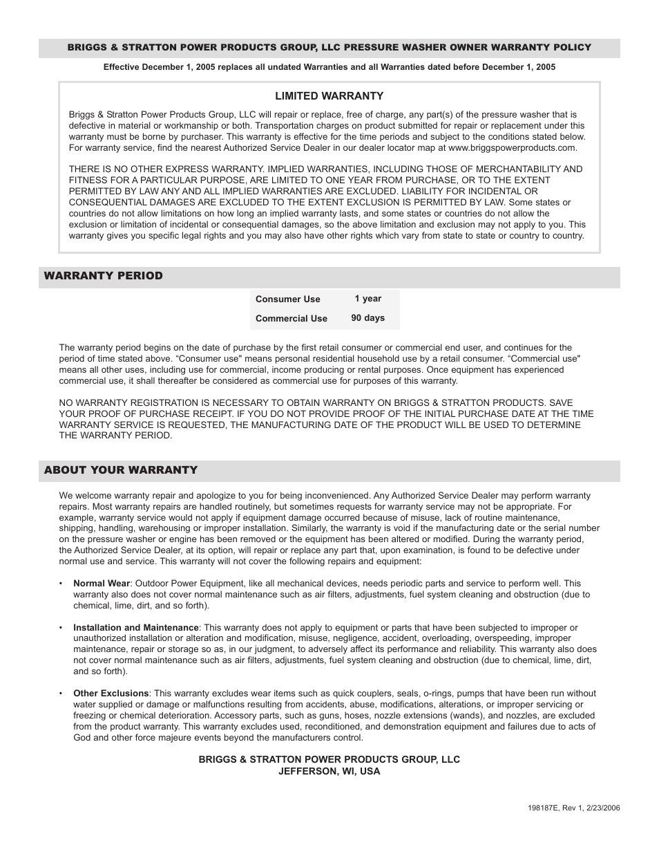 Briggs & Stratton 20289 User Manual | Page 19 / 36