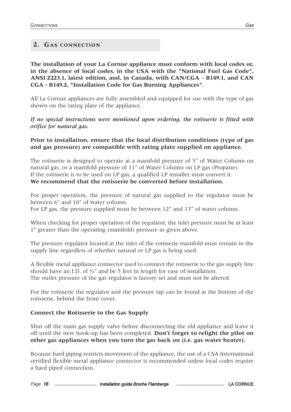 La Cornue Rotisserie Centenaire User Manual | Page 17 / 26
