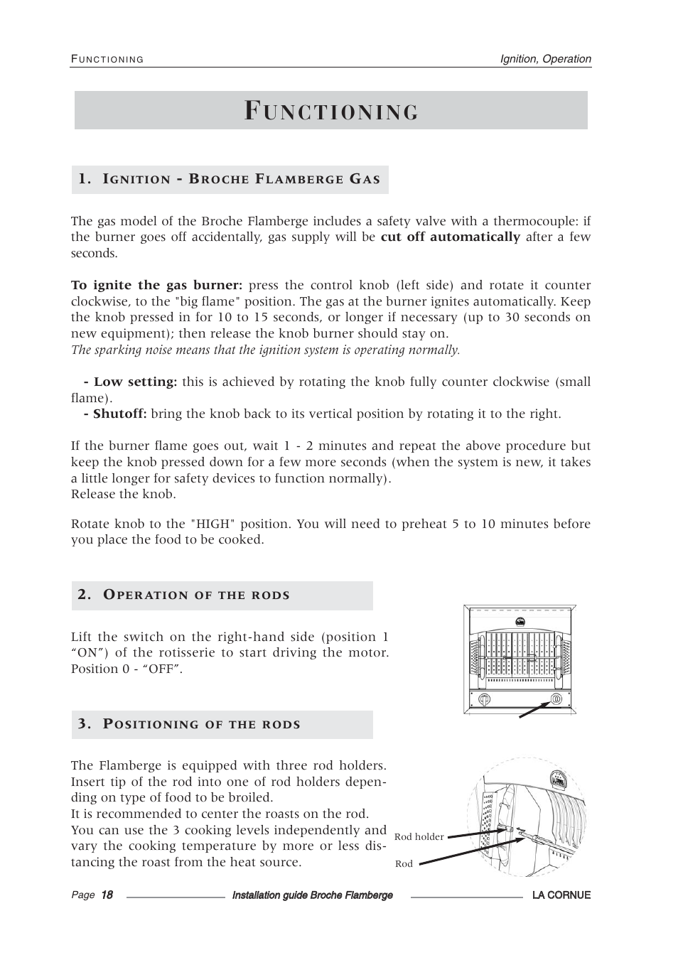 La Cornue Rotisserie Centenaire User Manual | Page 19 / 26