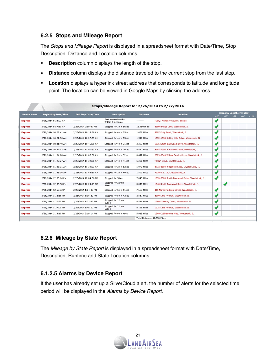 LandAirSea SilverCloud Overdrive Live GPS Tracker User Manual | Page 21 / 23
