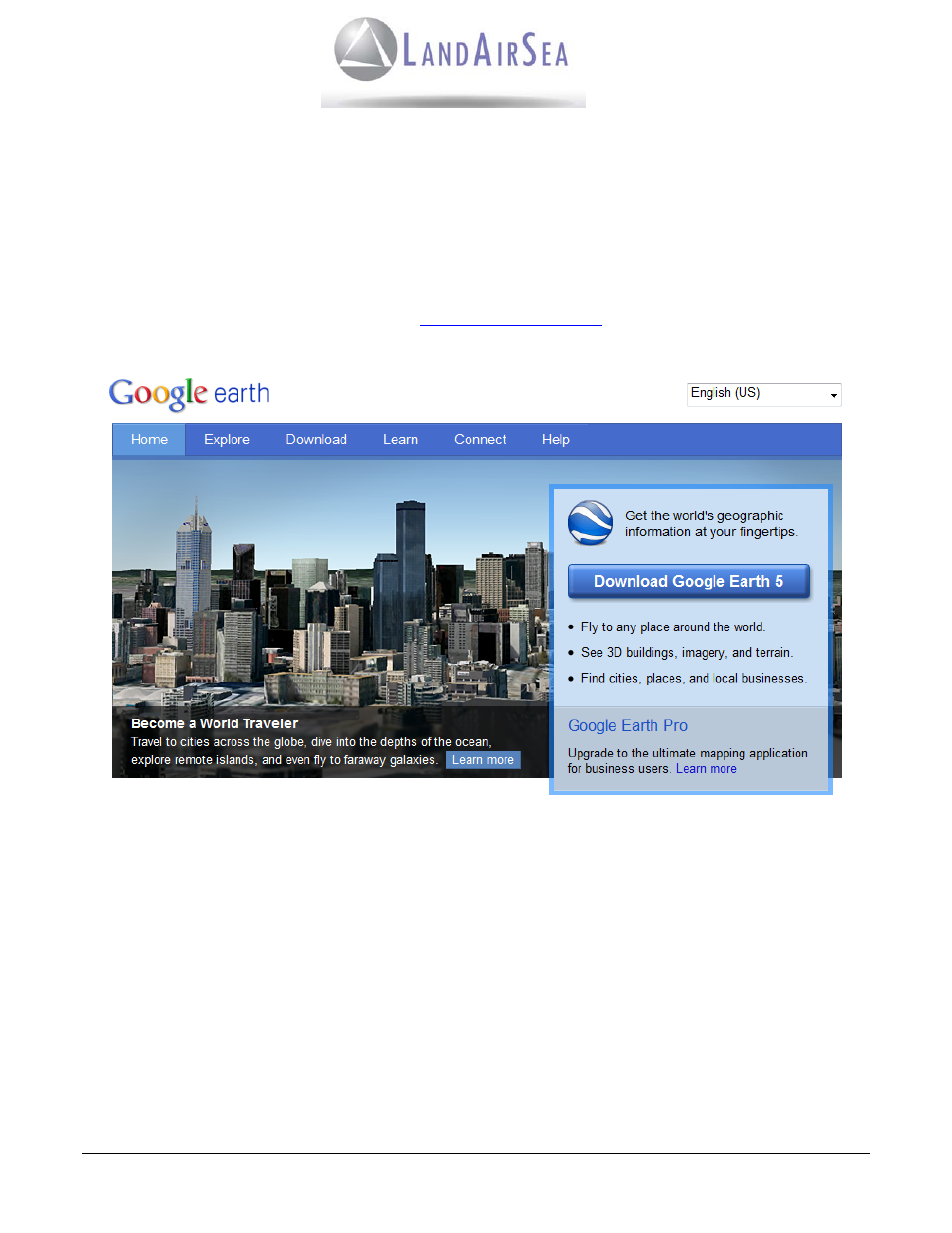Google earth® instructions | LandAirSea Victoria GPS Tracking System User Manual | Page 9 / 17