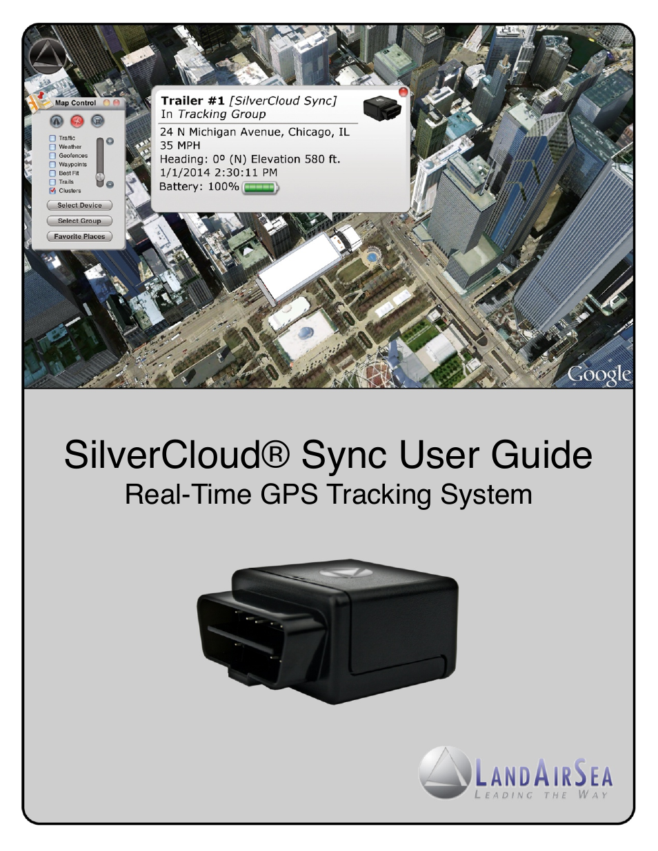LandAirSea SilverCloud Sync GPS Tracker User Manual | 23 pages