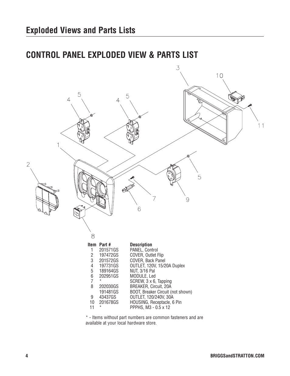 Briggs & Stratton 30424 User Manual | Page 4 / 6