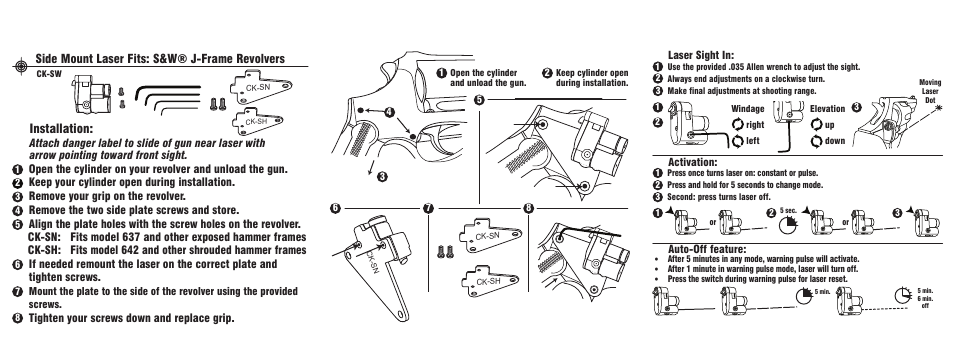 LaserLyte CK-SW Programmable - Low Rez Size User Manual | Page 2 / 2