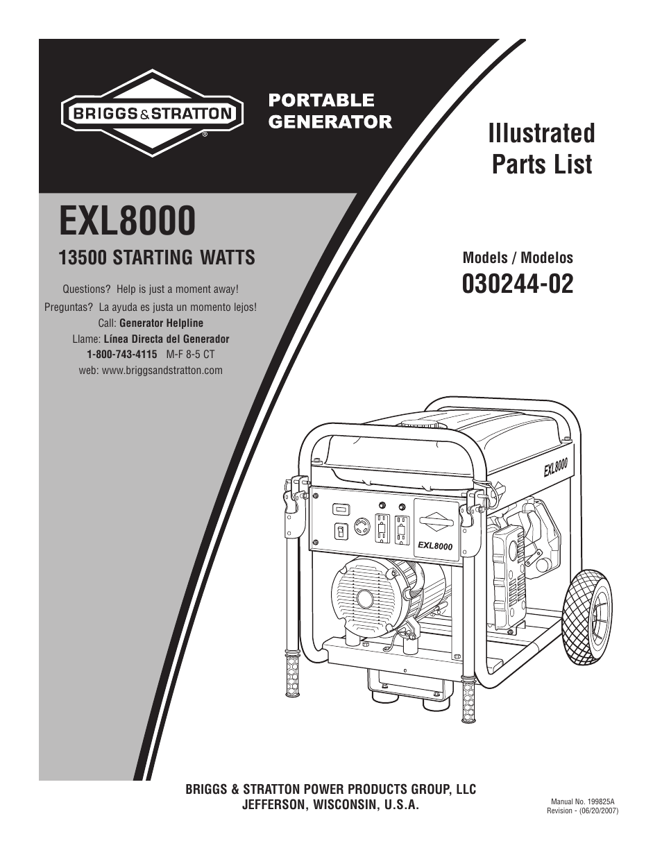 Briggs & Stratton 030244-02 User Manual | 6 pages