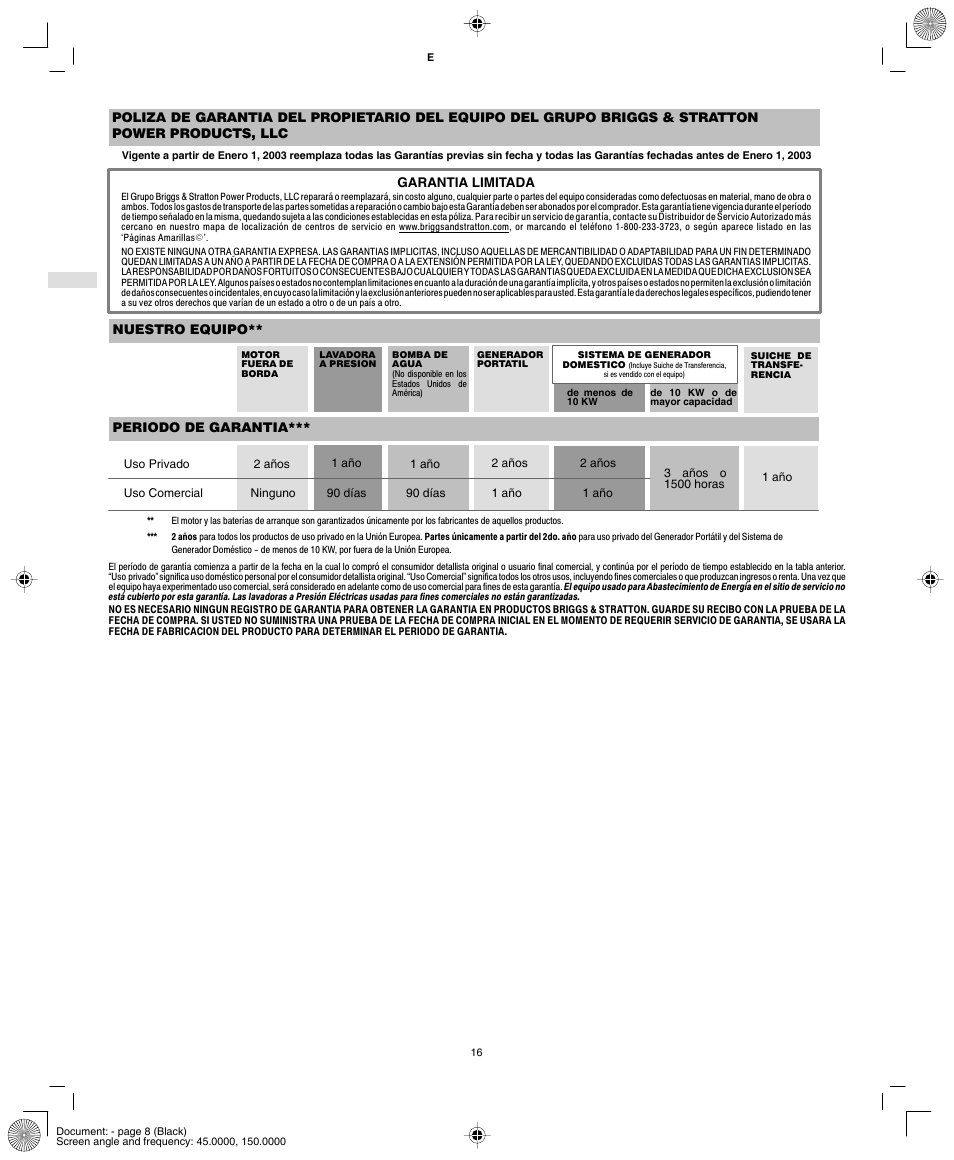 Briggs & Stratton AA0101 User Manual | Page 18 / 28