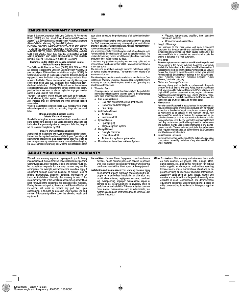 Briggs & Stratton AA0101 User Manual | Page 9 / 28