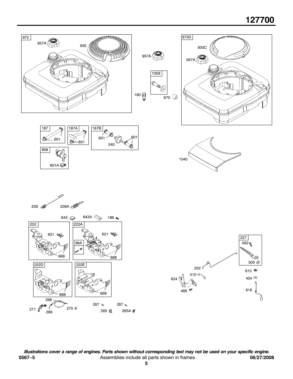 Briggs & Stratton 127700 User Manual | Page 5 / 15