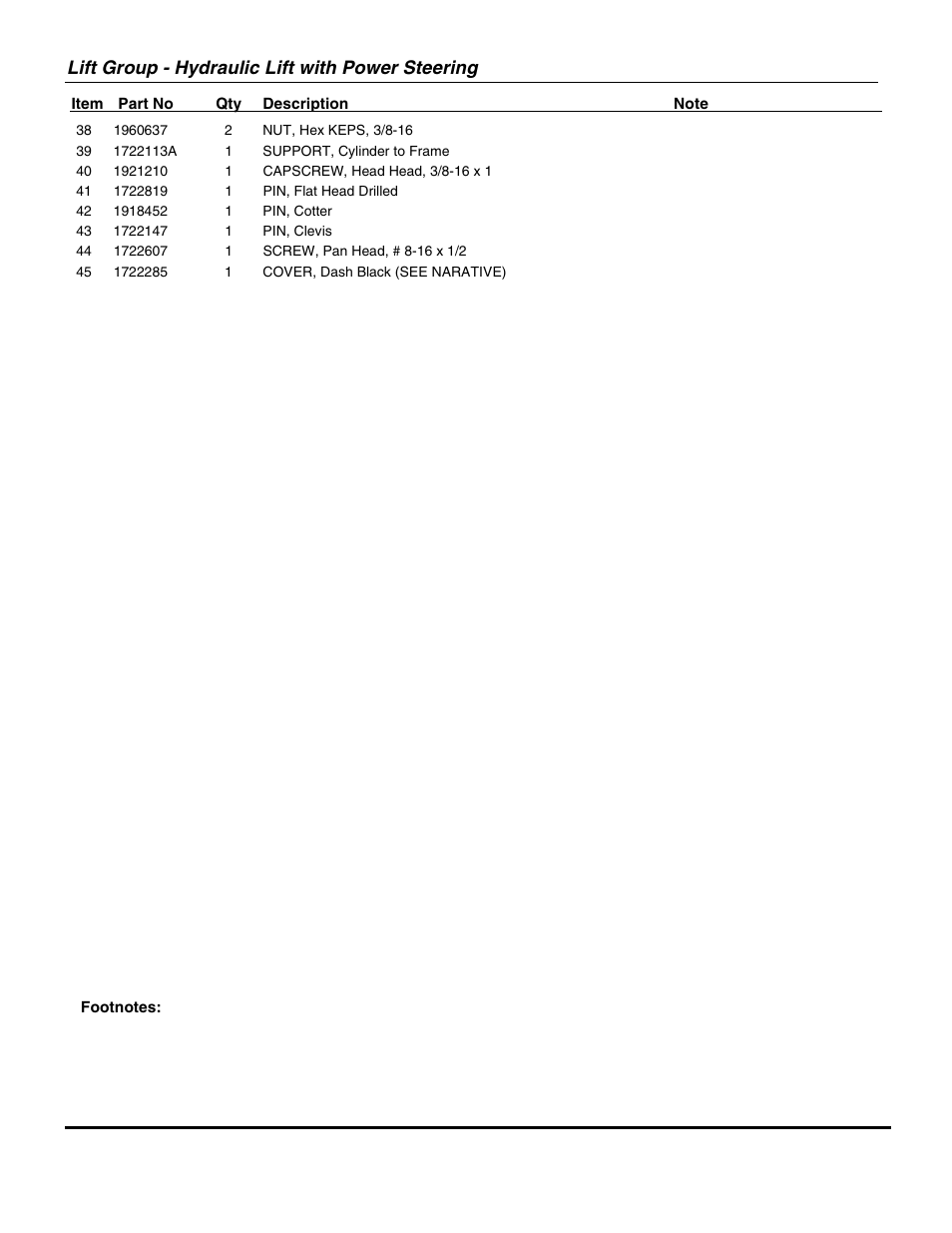 Lift group - hydraulic lift with power steering | Briggs & Stratton SNAPPER GT23540 User Manual | Page 39 / 58
