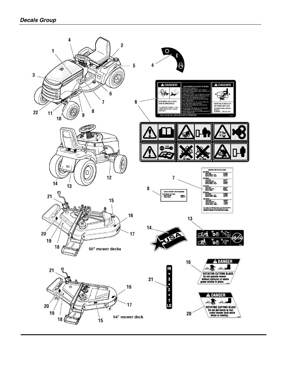 Briggs & Stratton SNAPPER GT23540 User Manual | Page 50 / 58