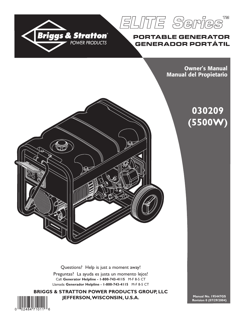 Briggs & Stratton Elite Series 30209 User Manual | 36 pages