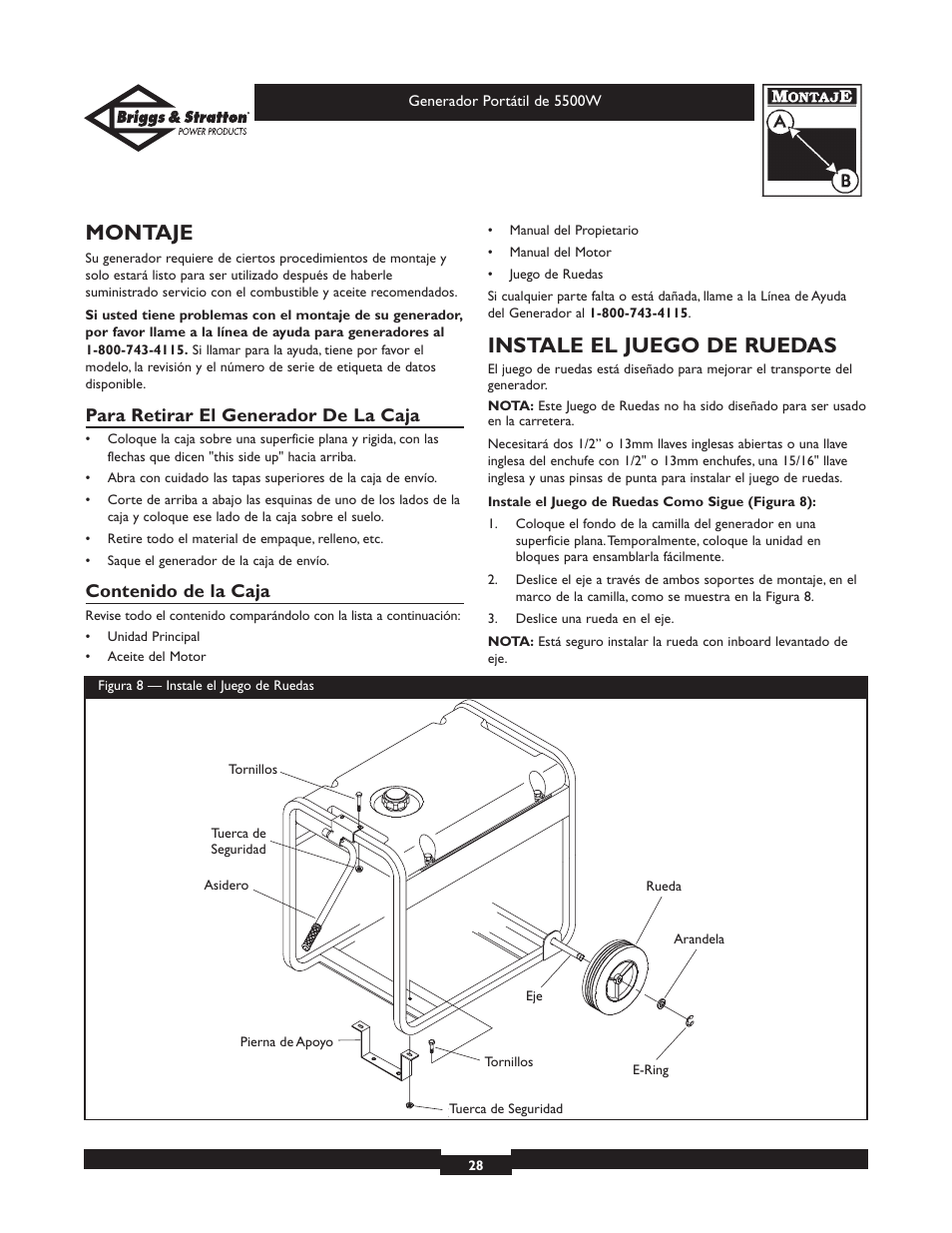 Briggs & Stratton Elite Series 30209 User Manual | Page 28 / 36