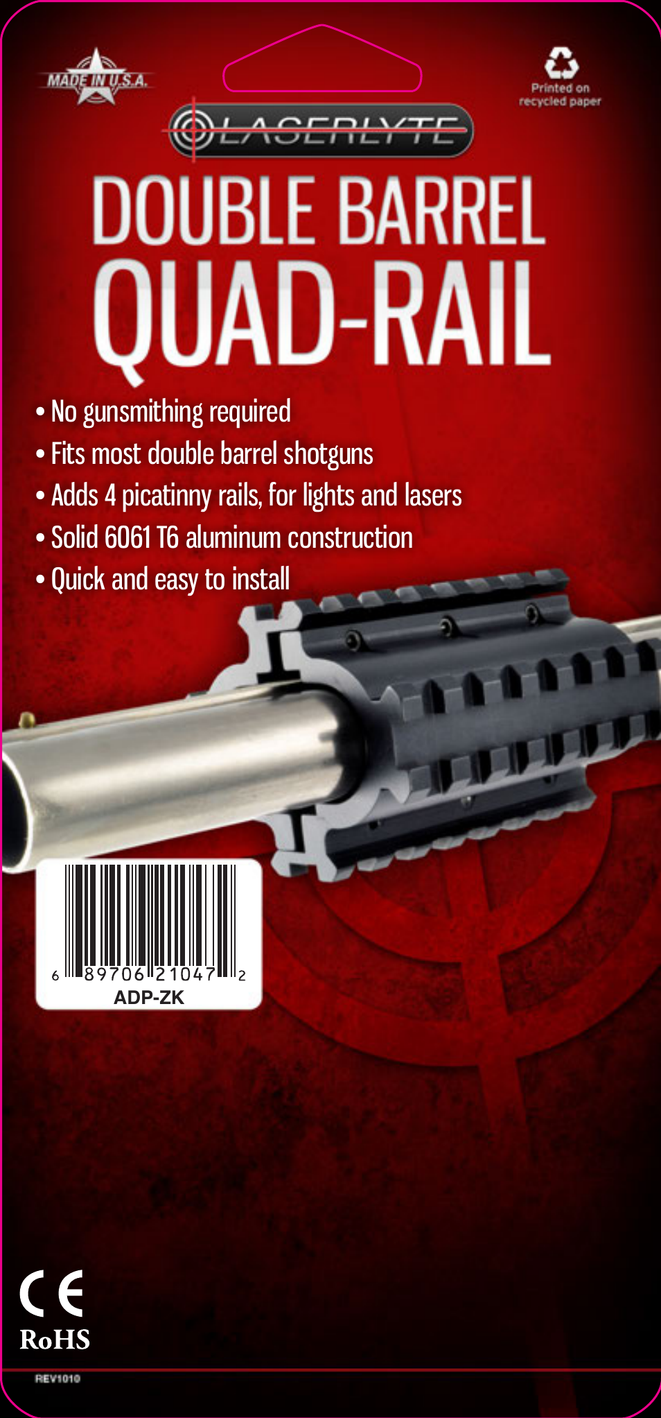 LaserLyte ADP-ZK - Low Rez Size User Manual | 4 pages