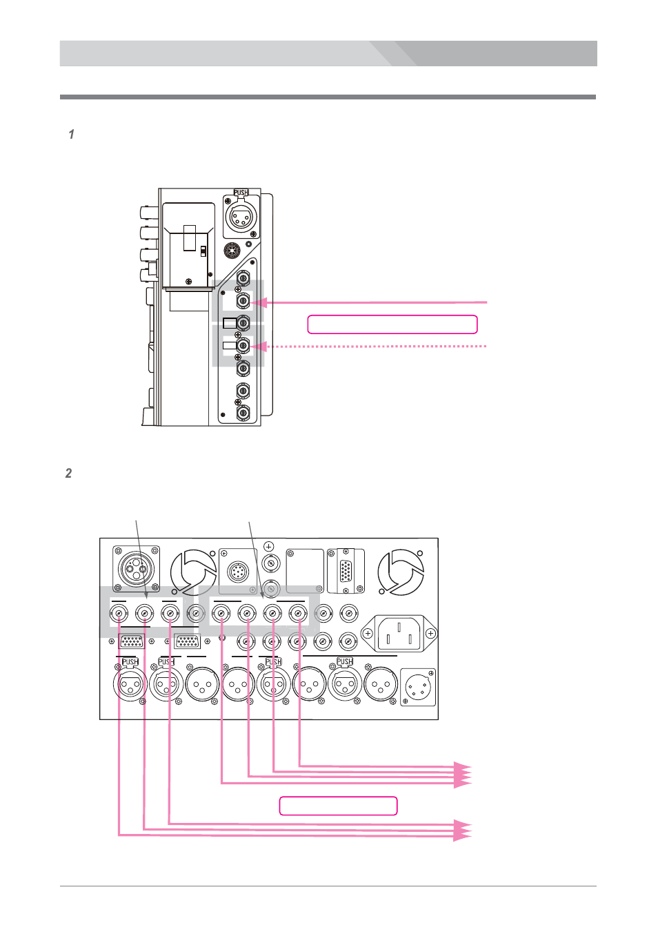 Hd-sdi/sd-sdi signal connection, Hd/sdi out 1(bnc), 3g-sdi/hd-sdi/sd-sdi signal | Hd-sdi/sd-sdi signal, Hd-sdi in 1 (connector panel) hd-sdi in 2, Ls-700, Ls-800 | Nipros LS-800 Operating Instruction User Manual | Page 22 / 56