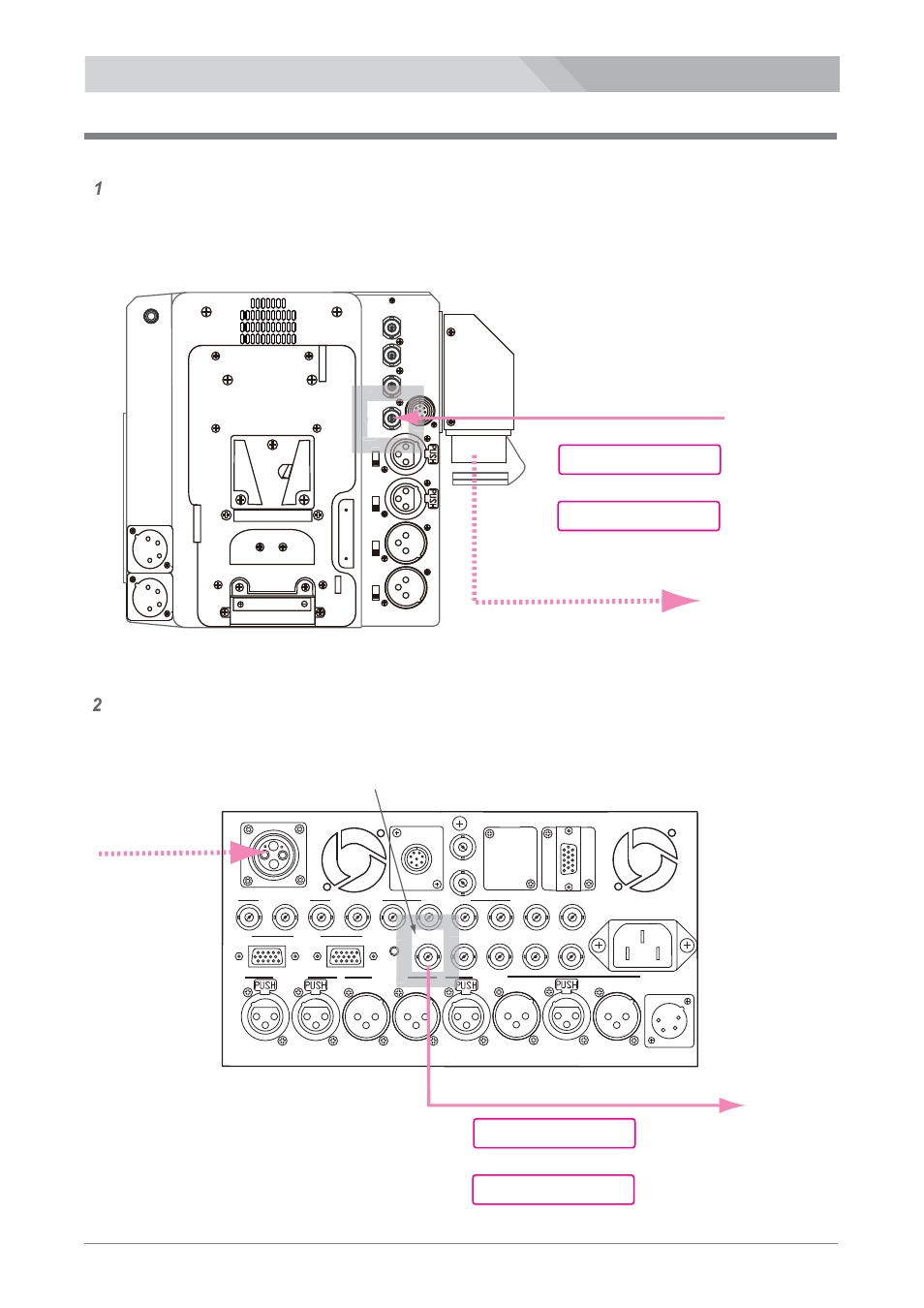 Hd-y/composite video signal connection, Hd-y/video out(bnc), Rear panel) | Nipros LS-800 Operating Instruction User Manual | Page 24 / 56