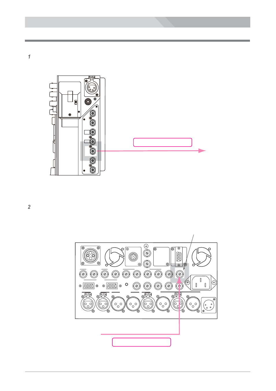 Reference (genlock) signal connection, Ref. out (bnc), Reference (genlock) signal | Nipros LS-800 Operating Instruction User Manual | Page 28 / 56