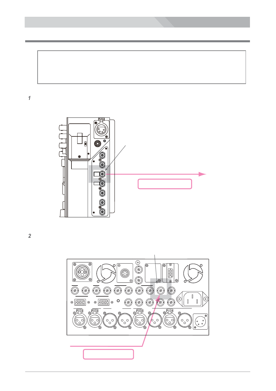 Prompter video signal (3g/hd/sd-sdi) connection, Ret hd-sdi in 2 connector, 3g/hd/sd-sdi signal | Nipros LS-800 Operating Instruction User Manual | Page 31 / 56
