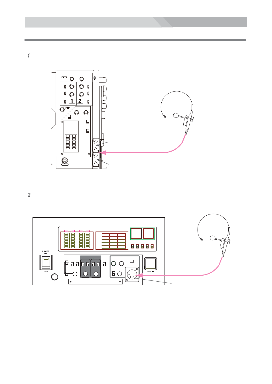 Intercom headset connection, Headset 1 (xlr 4-pin), Dl-400 | Headset 2 (xlr 4-pin) | Nipros LS-800 Operating Instruction User Manual | Page 34 / 56