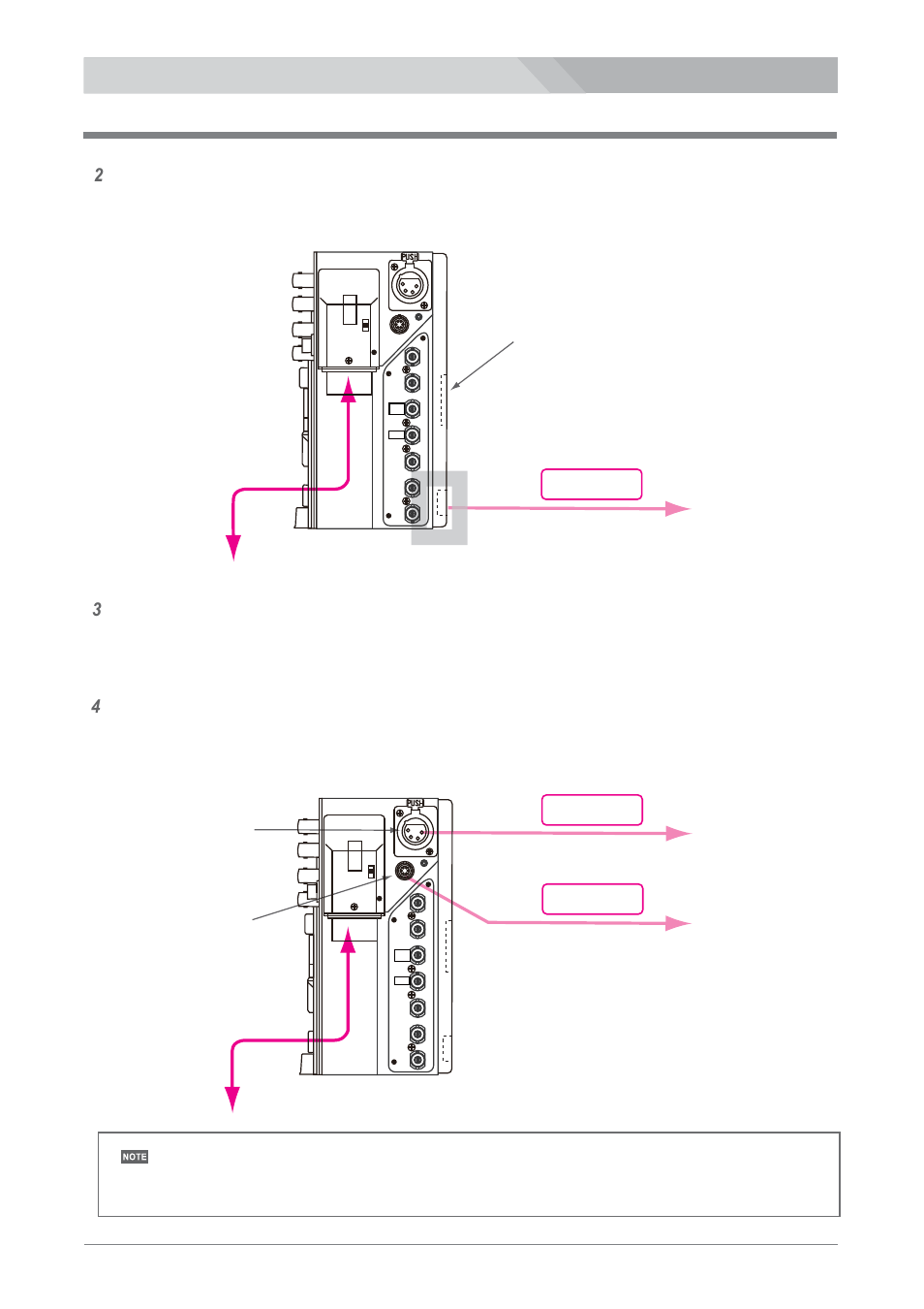 Power supply connection, Dc power supply to a camera, Dc power supply to the monitor lvm-89w | Dc power supply to a prompter, a light, etc, Opt connector if out (6-pin) dc power | Nipros LS-800 Operating Instruction User Manual | Page 41 / 56