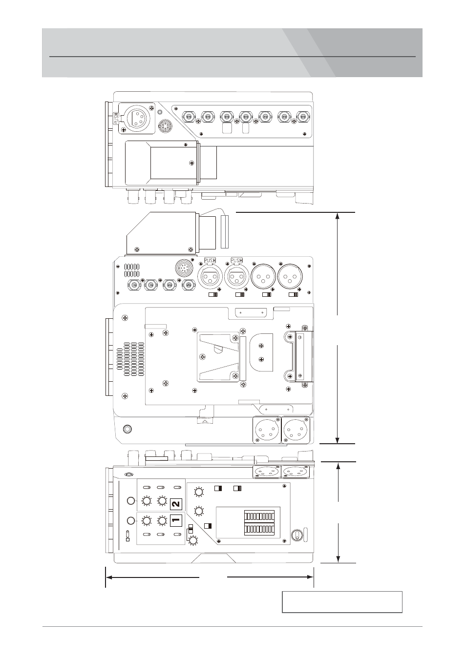 Outside view and dimensions, Optical fiber camera adaptor ls-700, Outside dimension (unit: mm) | Ls-700 | Nipros LS-800 Operating Instruction User Manual | Page 52 / 56