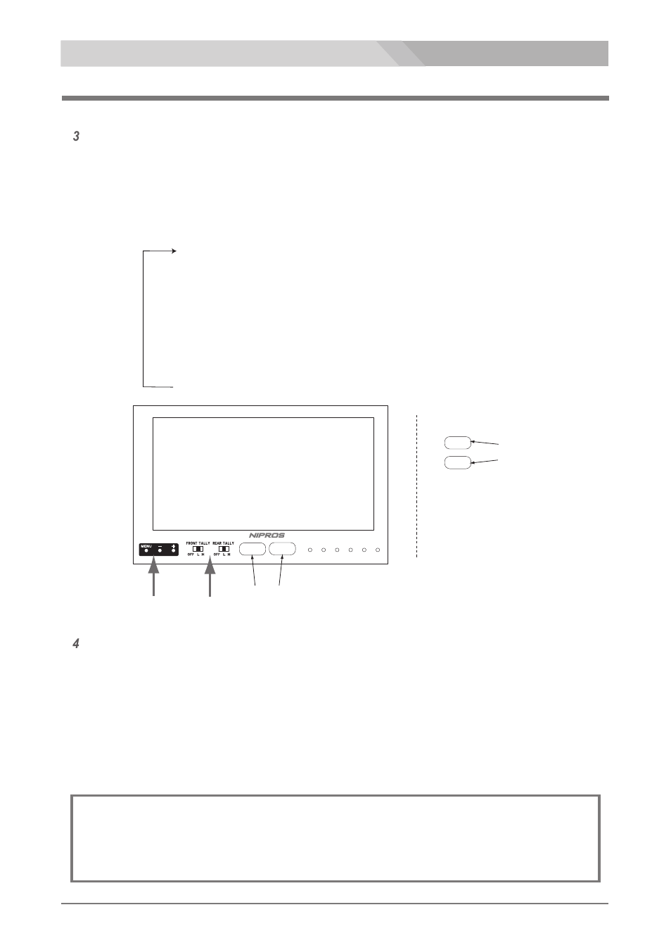Pdf setting, Settings for lvm-89w, Multi-core studio system nipros/v26 | Menu / entry setting, Tally setting | Nipros ES-500 Operating Instruction User Manual | Page 44 / 56