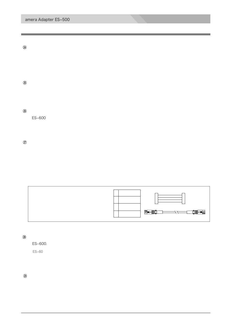 Pdf connector, Connector panel, Remote connector (8-pin, female) | Video in connector (bnc), Tc out connector (bnc), Headset connector (xlr 4-pin, male), V-shoe and dc out connector, Ext. audio out connector (φ3.5 mini-jack) | Nipros ES-500 Operating Instruction User Manual | Page 9 / 56