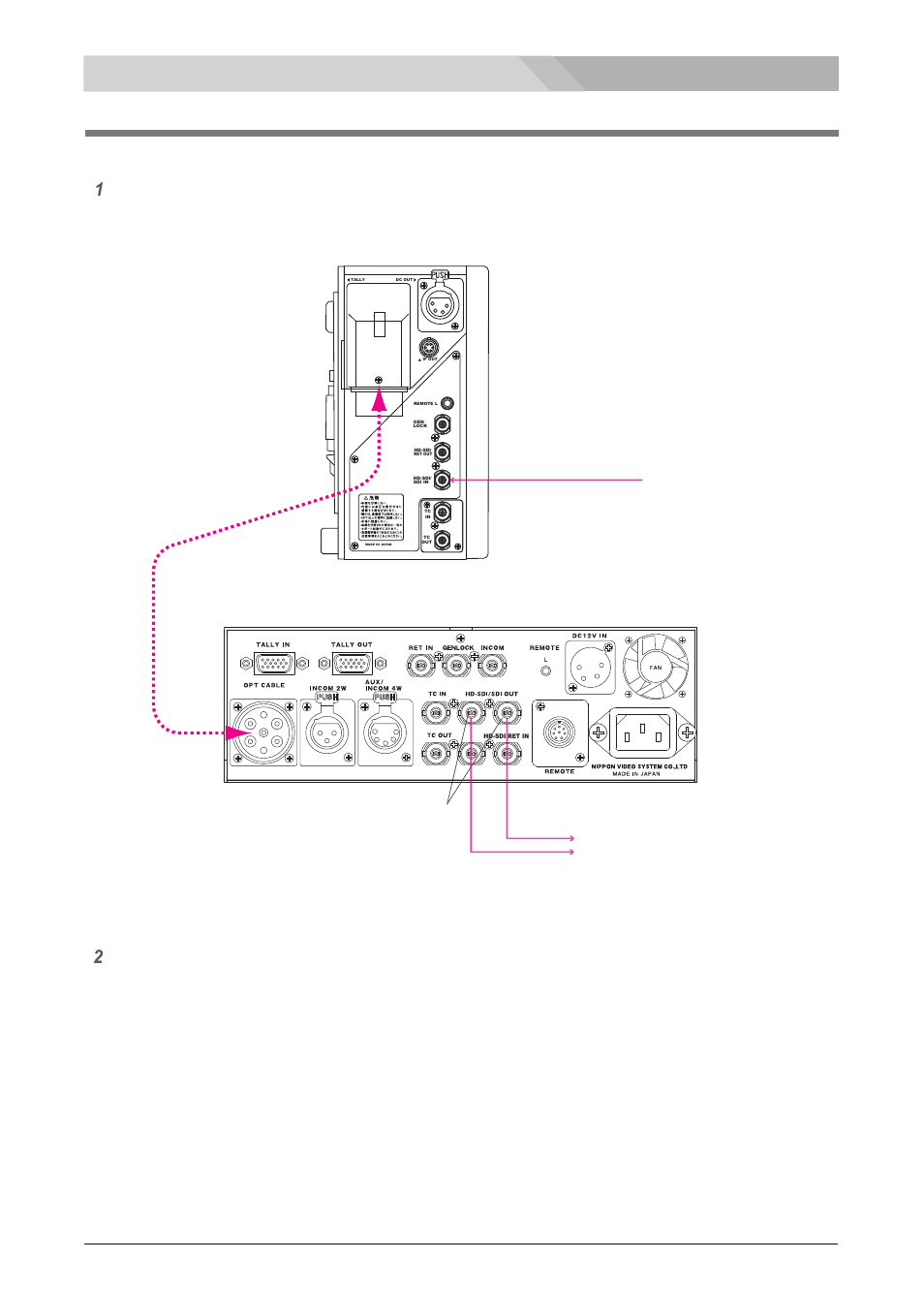 Hd-sdi video signal connection, Connection, Hd-sdi/sdi out connector | Nipros PS-570/1 User Manual | Page 15 / 36