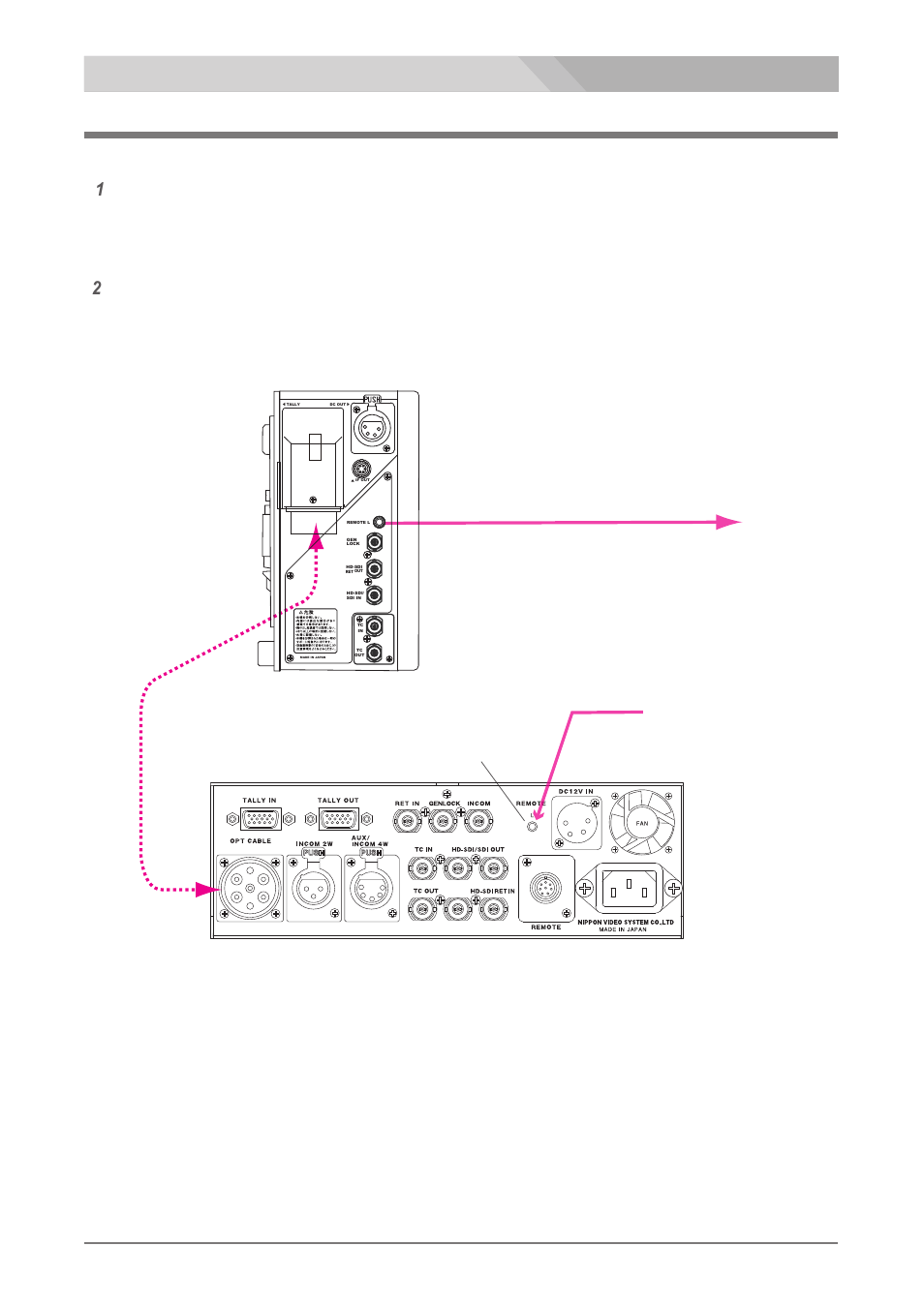 Lanc control connection, System connection, Remote l connector | Nipros PS-570/1 User Manual | Page 22 / 36