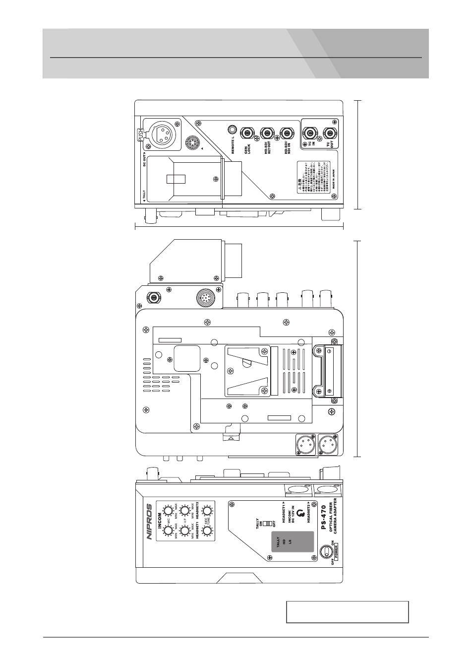 Outside view and dimensions | Nipros PS-570/1 User Manual | Page 32 / 36