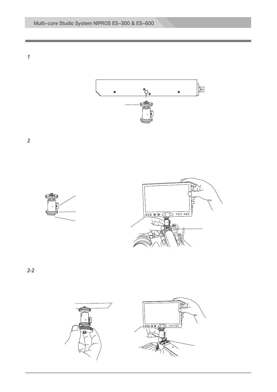 Fix the monitor lvm-89w | Nipros ES-600 Operating Instruction User Manual | Page 21 / 54