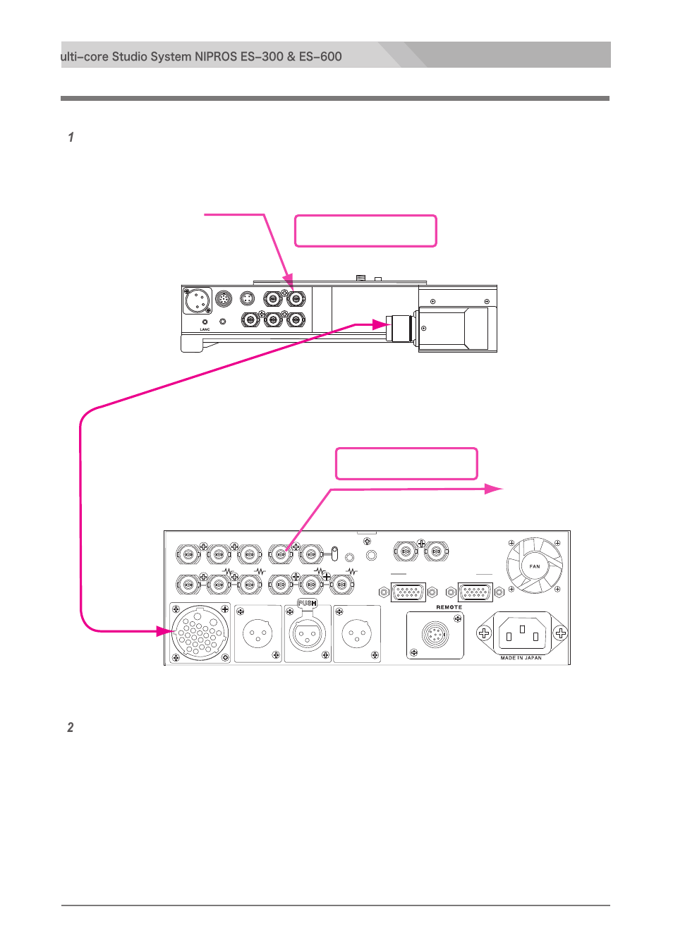 Composite video signal connection, Composite video signal | Nipros ES-600 Operating Instruction User Manual | Page 25 / 54