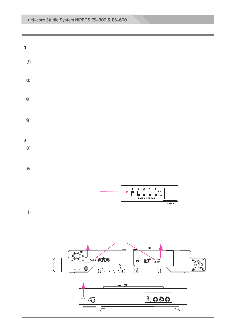 Tally indicator setting, Adjustments and settigs for ds-560, Put on the headset dl-400 | Nipros ES-600 Operating Instruction User Manual | Page 40 / 54