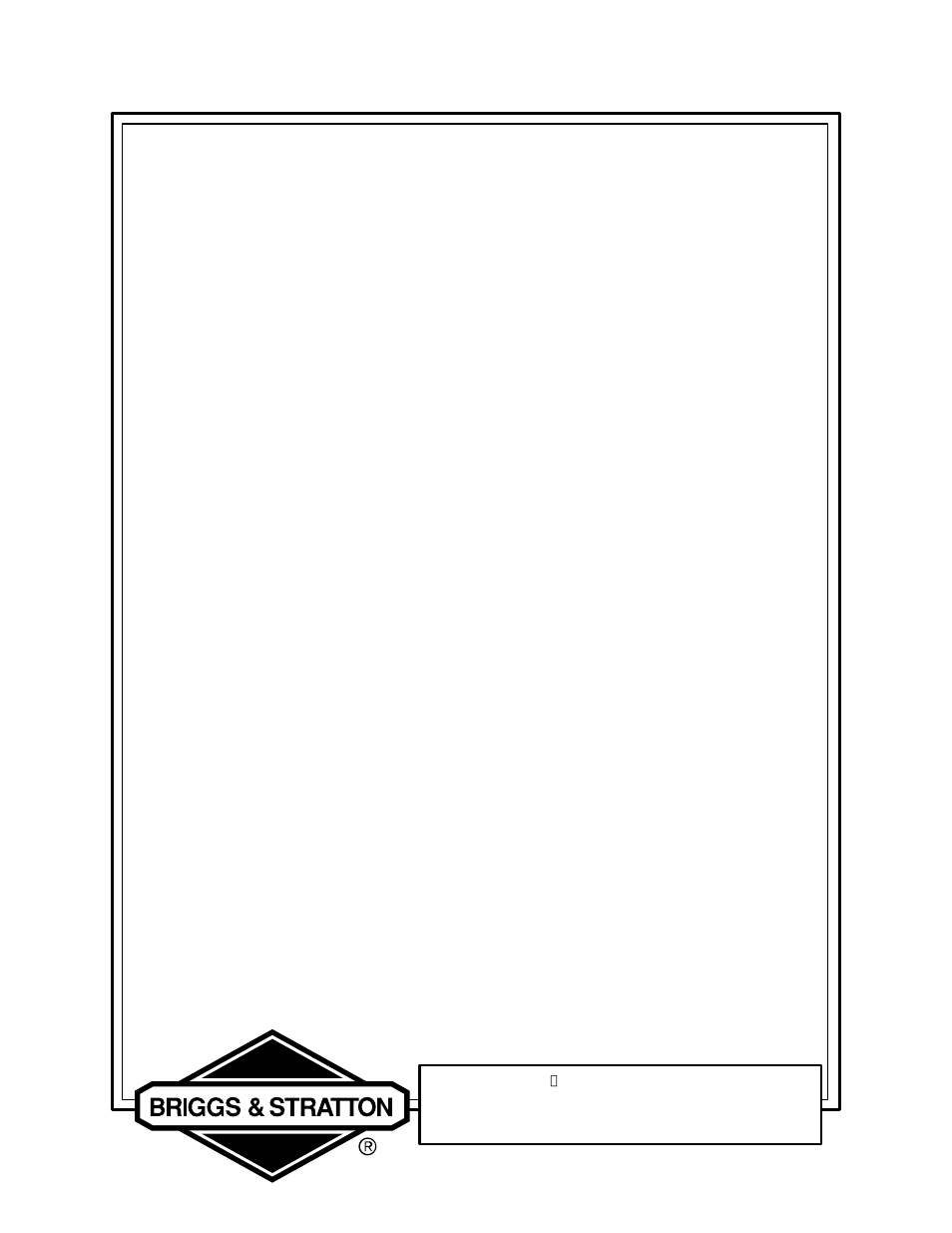 Briggs & Stratton 110400 User Manual | 16 pages