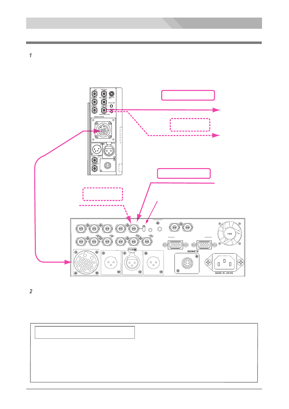 Aux composite video signal connection, Es-600p, Es-500p | Nipros ES-600P User Manual | Page 18 / 35