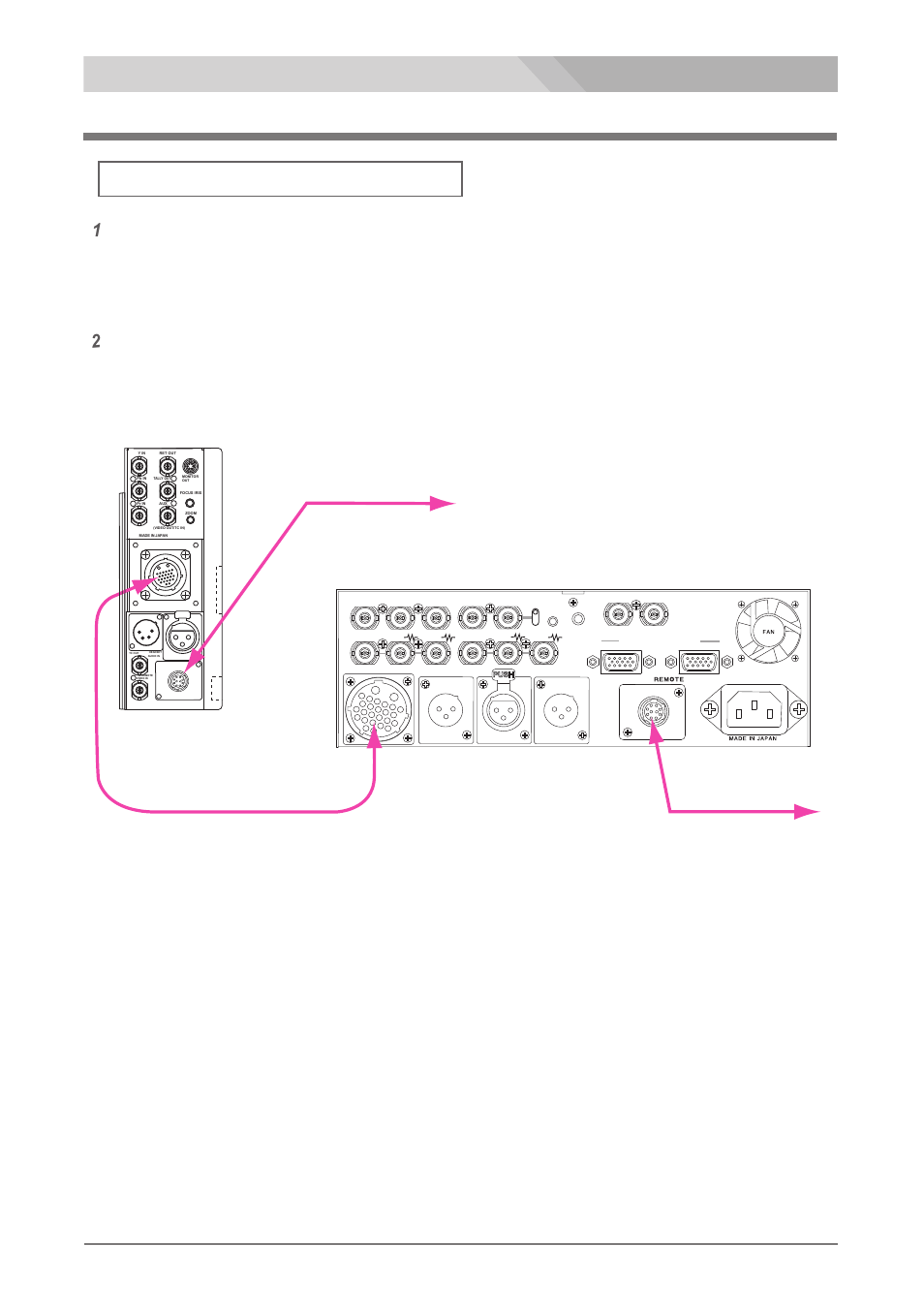 Remote controller connection, Es-600p, Camera remote cable (rcc-450p) | 23 リモコンの接続, Es-500p, Es-600p 接続方法 | Nipros ES-600P User Manual | Page 23 / 35