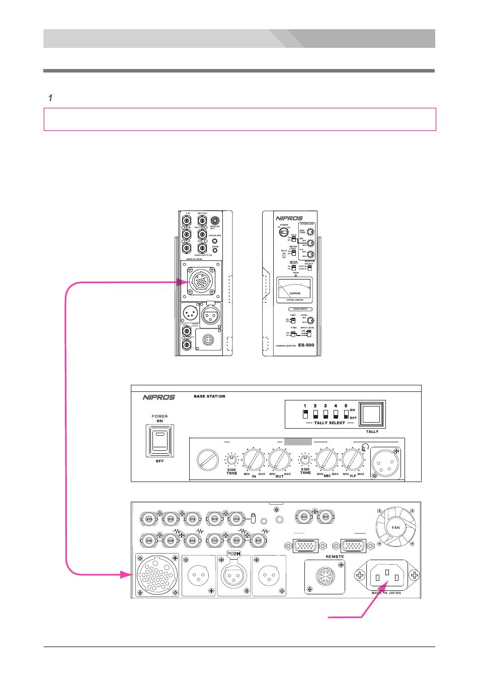 Power supply connection, Pin), Ac in) ac | Es-500p, 25 電源の接続, Es-600p 接続方法, Es-600 | Nipros ES-600P User Manual | Page 25 / 35