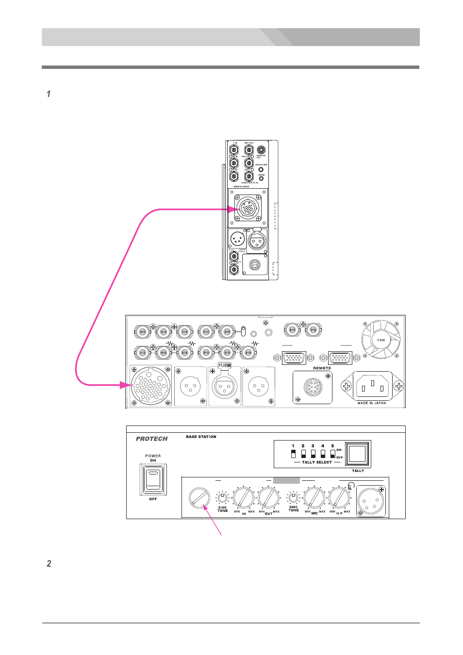 Pin multi-cable connection, Es-500p, 11 26ピンカメラケーブルの接続 | Cable select switch, 26 ピンケーブルでカメラアダプタをベースステーションへ接続します, Es-600 | Nipros ES-500P Operating Instruction User Manual | Page 11 / 36
