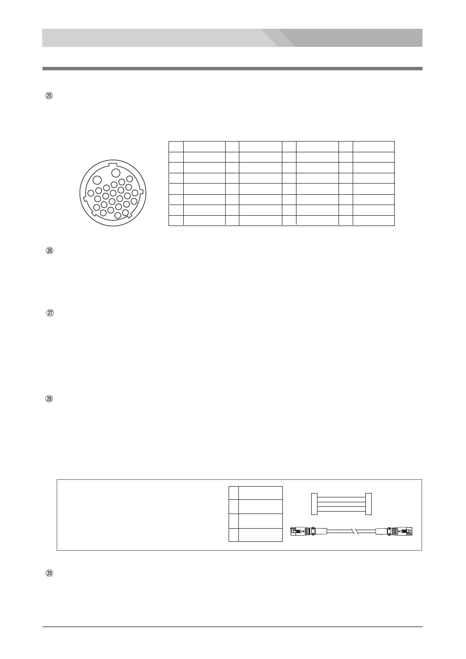 Connector panel, Video in connector (bnc), Tc out connector (bnc) | V-shoe and dc out connector, Camera connector (26-pin, male), Headset connector (xlr 4-pin, male), Camera adaptor es-500p, Pin connector(male) pin assignment | Nipros ES-500P Operating Instruction User Manual | Page 9 / 36