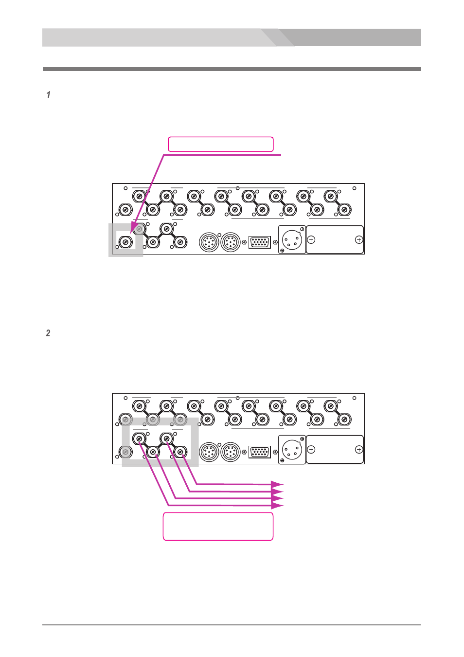 Reference signal connection, Hd super live switcher vse-500hd, Genlock reference signal | Rf in connector vse-500hd 接続方法, リファレンス信号の接続, Sync out connectors | Nipros VSE-500HD User Manual | Page 12 / 23