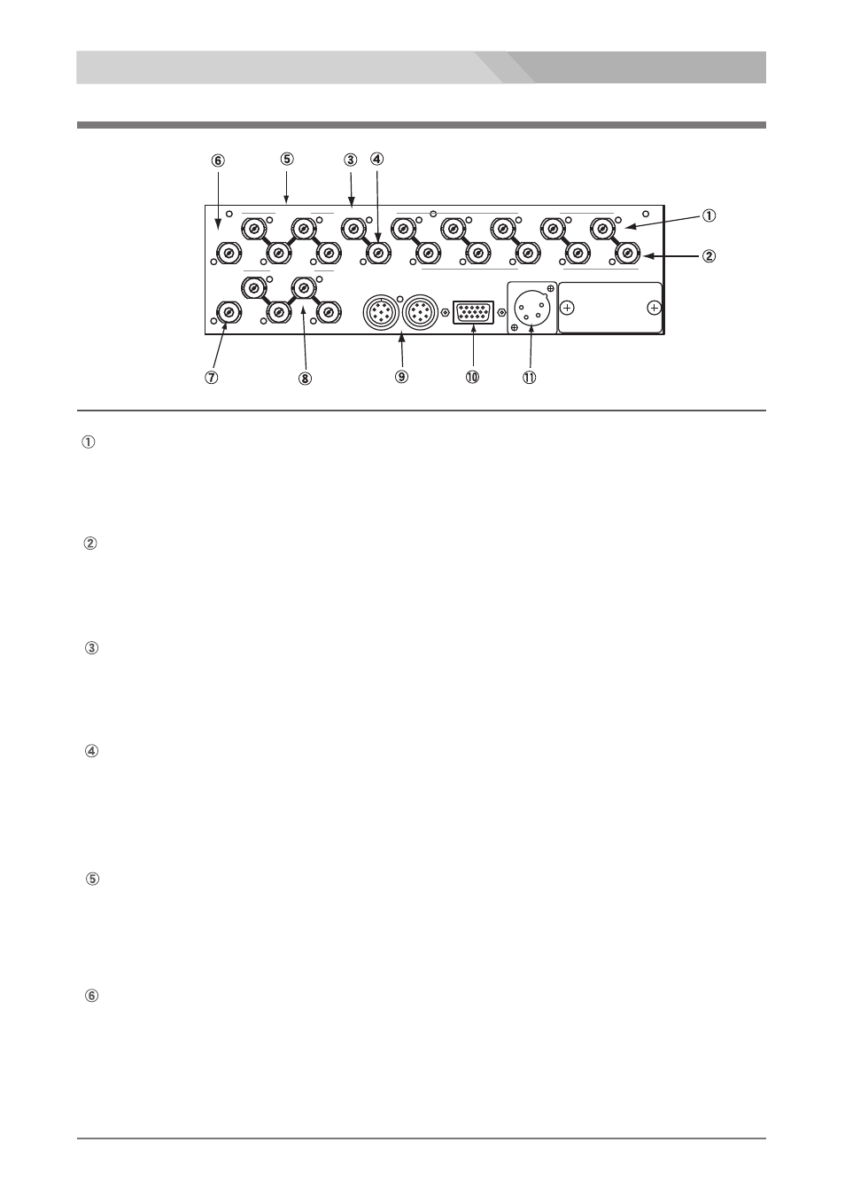 Rear panel (connector panel), Hd super live switcher vse-500hd | Nipros VSE-500HD User Manual | Page 7 / 23