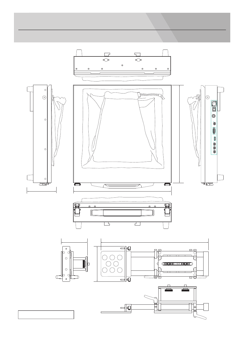 Outsideview and dimensions, Main body, Camera plinth | Outside dimension (unit: mm), Hdp-2000 | Nipros HDP-2000 User Manual | Page 31 / 33