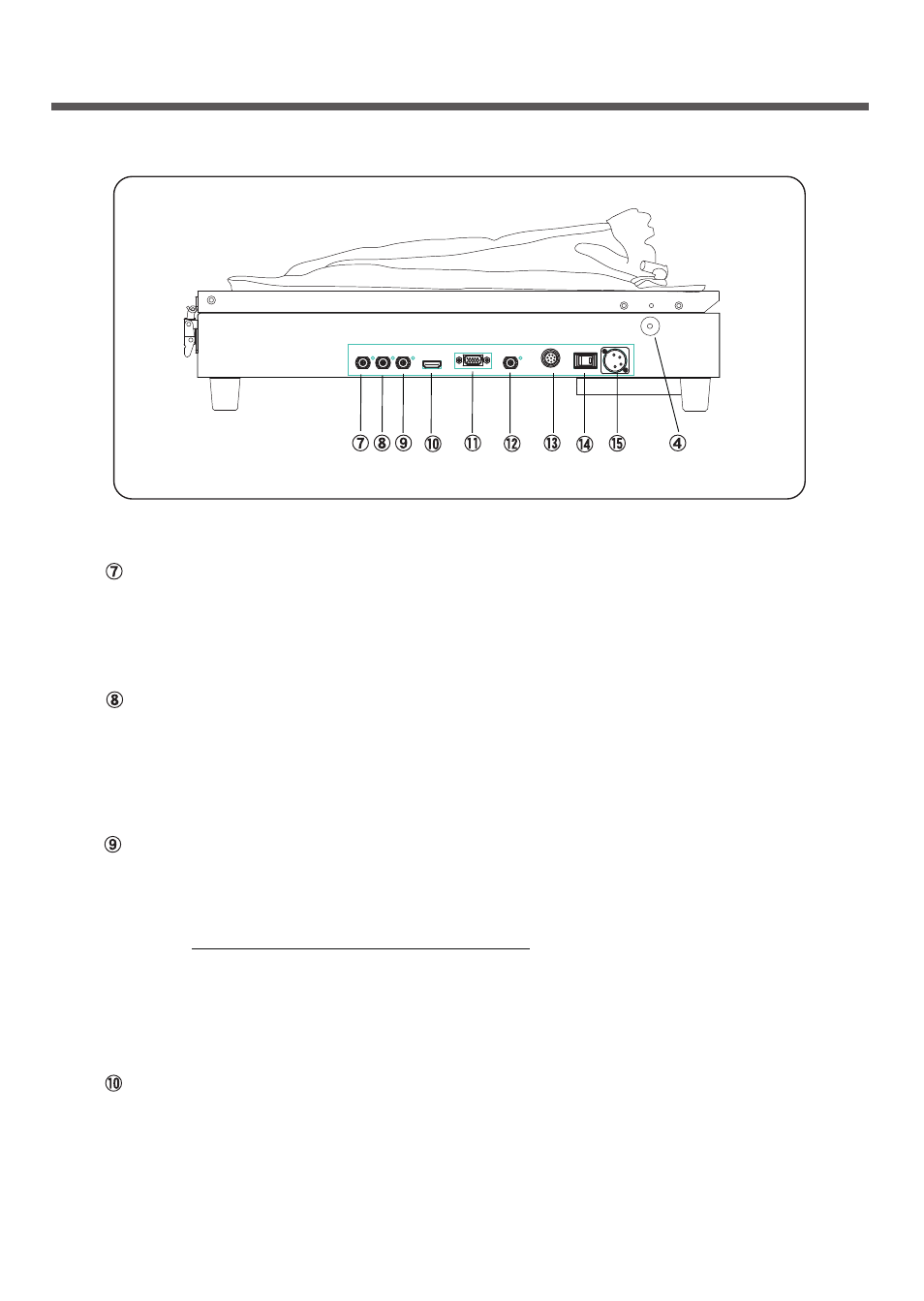 Right side panel, Hdmi connector | Nipros HDP-2000 User Manual | Page 6 / 33