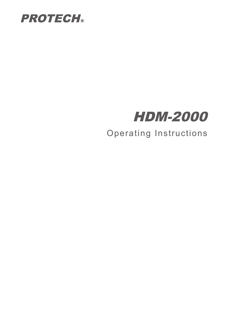 Nipros HDM-2000 User Manual | 25 pages