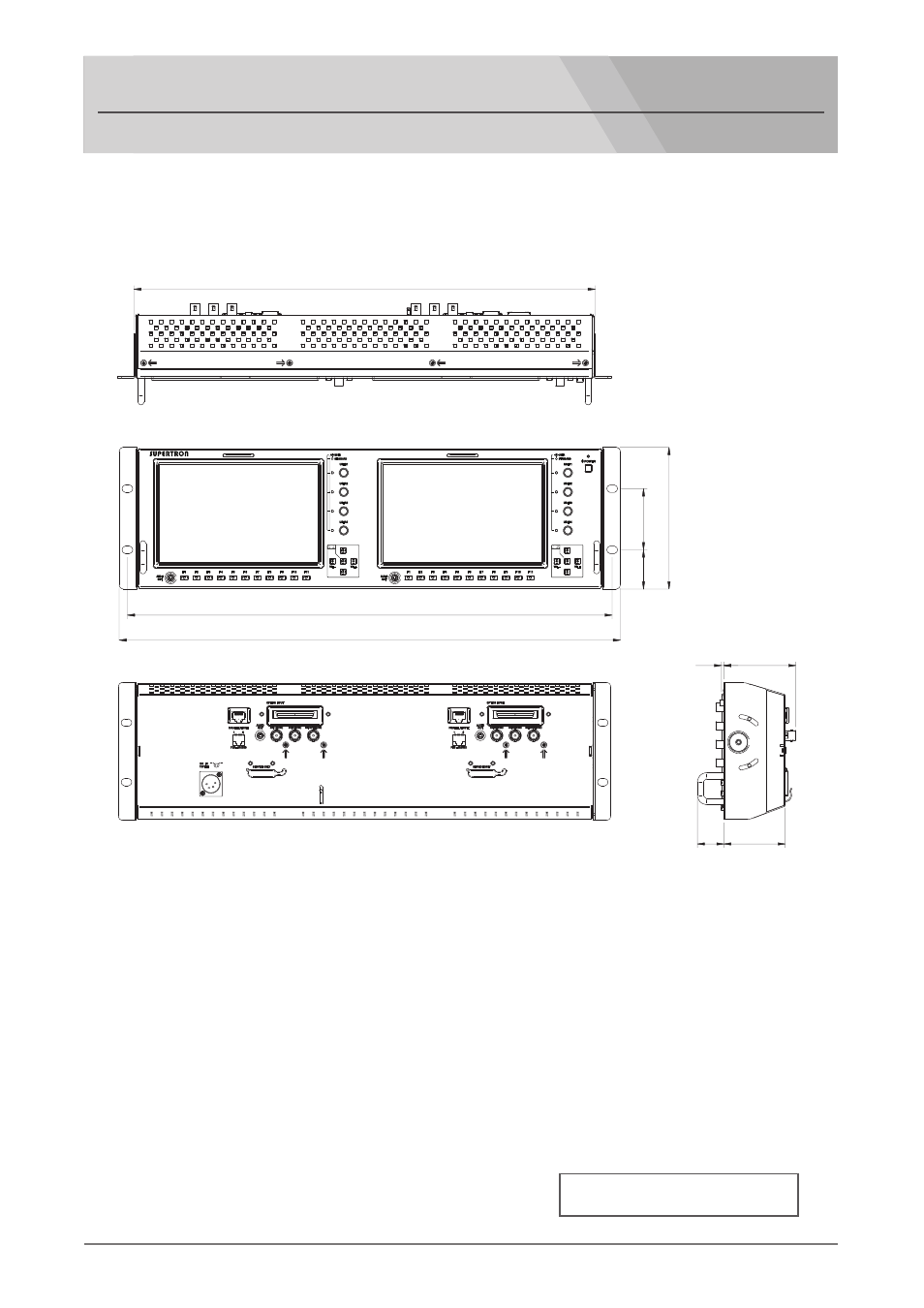 Outside view & dimmensions | Nipros HDM-2000 User Manual | Page 23 / 25