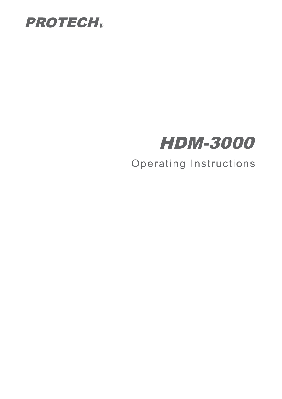 Nipros HDM-3000 User Manual | 37 pages