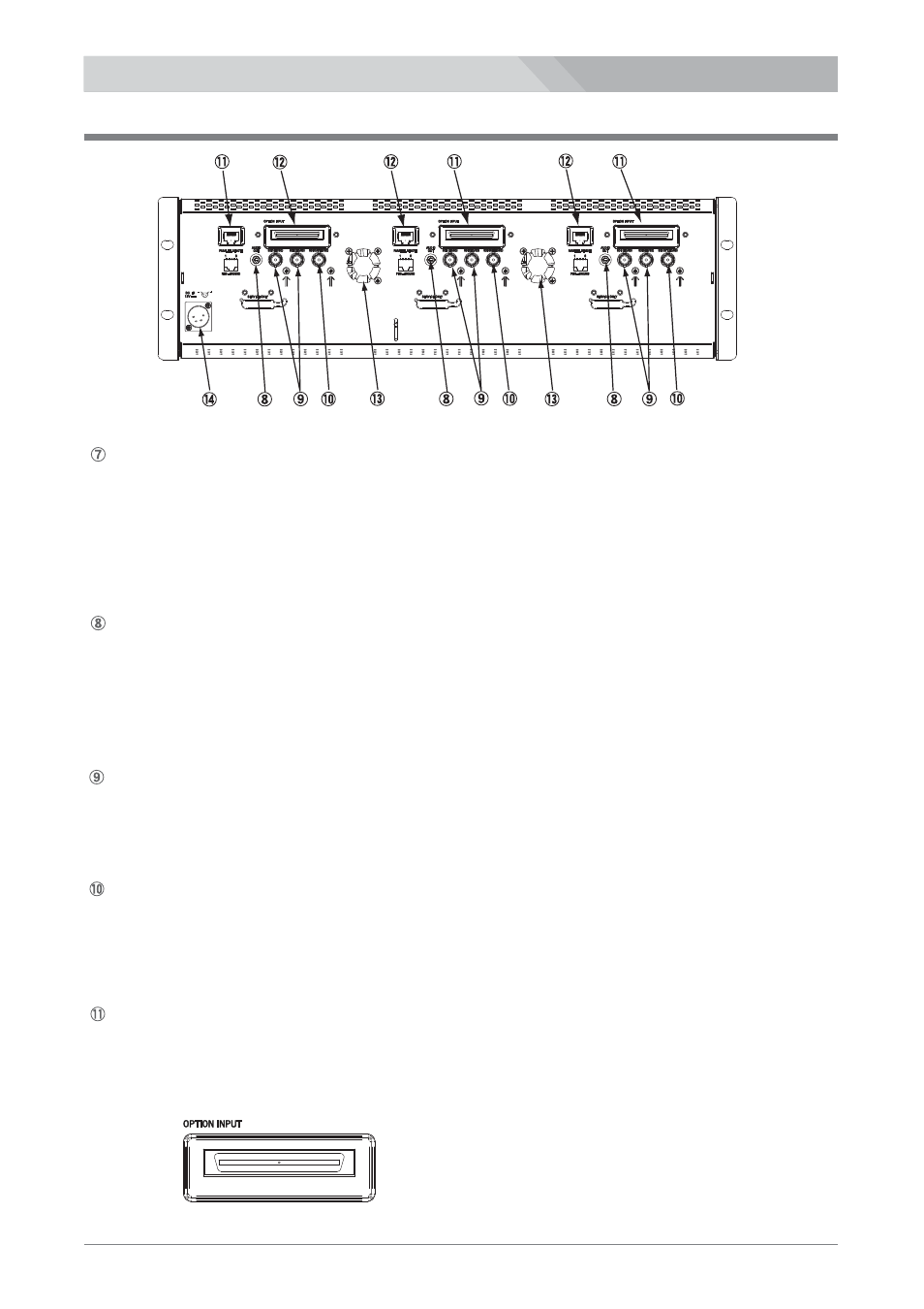 Rear panel | Nipros HDM-3000 User Manual | Page 7 / 37