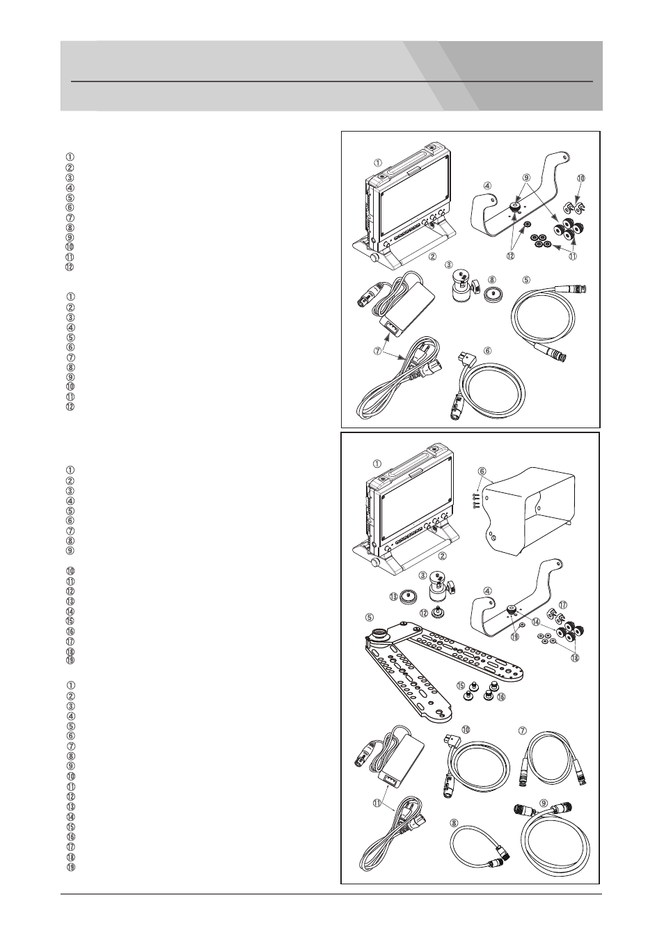 Accessories 付属品, Hdf-700v＜contents, Hdf-700v/s＜contents | Nipros HDF-700V User Manual | Page 38 / 41