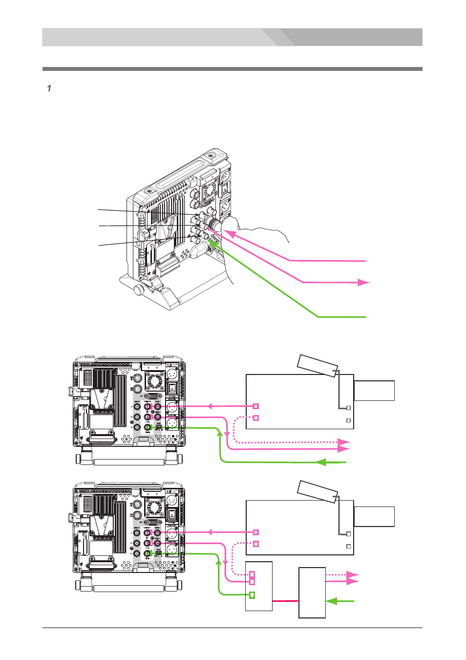 Hd/sd-sdi video signal connection | Nipros HDM-70WV User Manual | Page 21 / 41